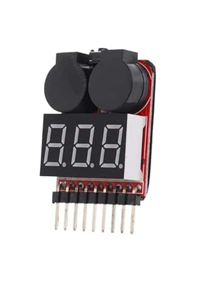 اختبار جهد بطارية ليبو 1-8 خلايا مع صفارة إنذار منخفضة الجهد لنماذج التحكم عن بعد - Image 1
