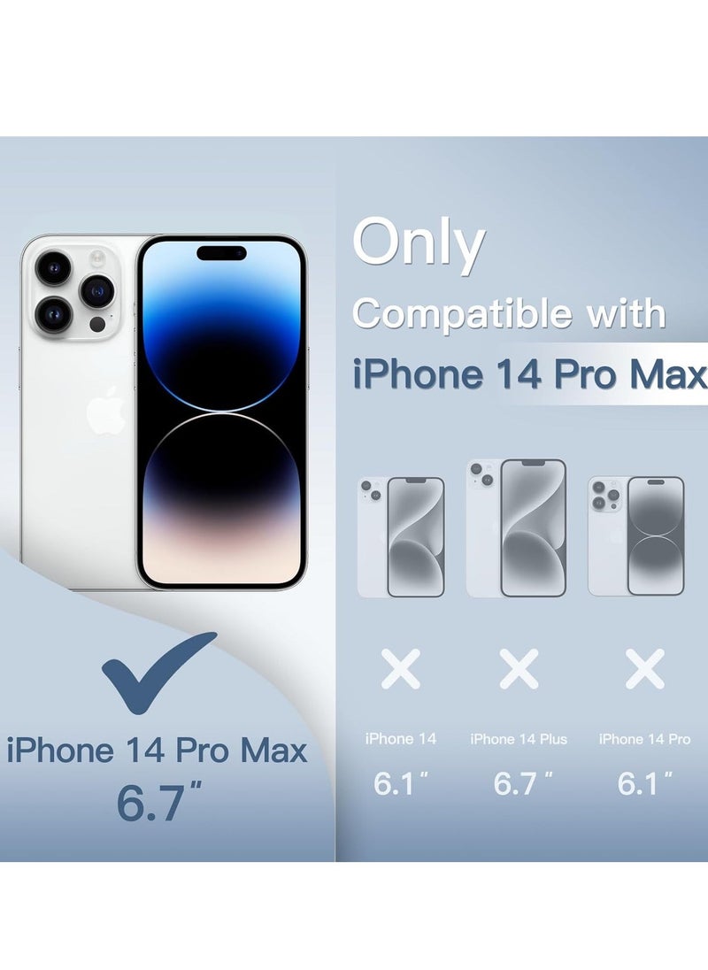 ELTRAZONE Ultra Slim (0.35mm Thin) Case for iPhone 14 Pro Max 6.7-Inch, Camera Lens Cover Full Protection, Lightweight Matte Finish PP Hard Minimalist Case, Support Wireless Charging (Frosted Clear) - Image 2