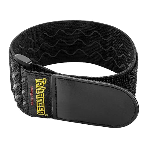 Trilancer Elastic Cinch Straps with Anti-Slip Strips, 2" x 18"(8 Pack) Hook and Loop Storage Strap with Buckle, Bundling Straps for Extension Cords, Cables, Ropes, Hoses, Bike, Boat, Pant Garters - Image 1