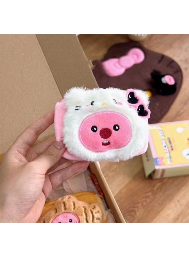 Cute Cartoon Loopy Ruby Creative Coin Purse Mini Small Size Snapper Head Doll Bag Pendant-Color:Coolomi-cross-dressing Loopy Coin Purse  - Image 4