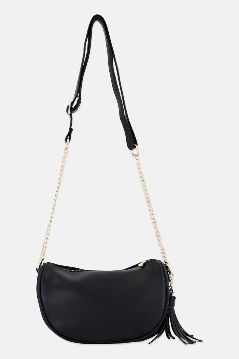 Deezee Women Brand Logo Cross Body Bag, Black - Image 3