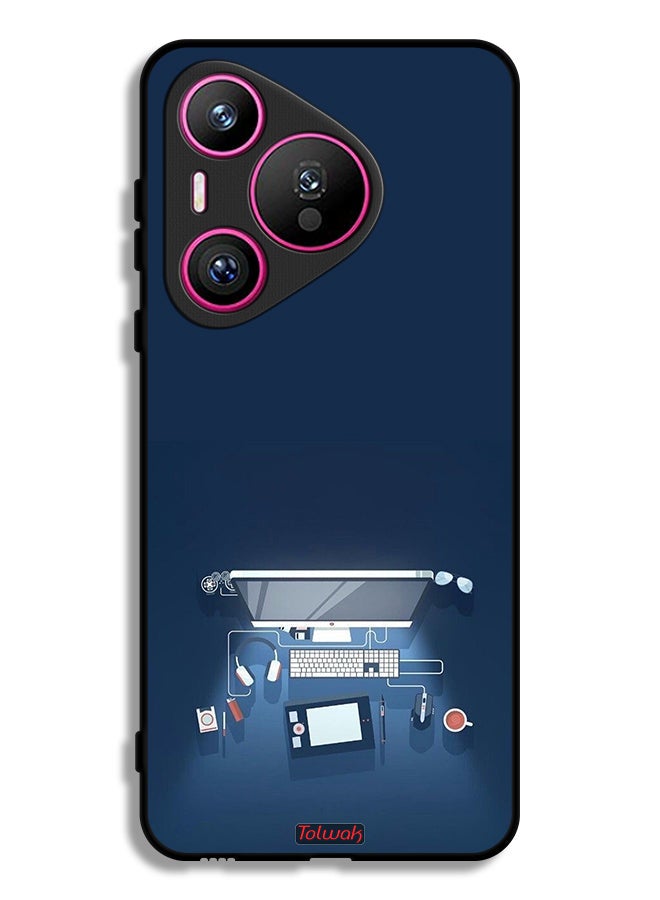 Tolwak Huawei Pura 70 Protective Case Cover Computer Desk Art - Image 1