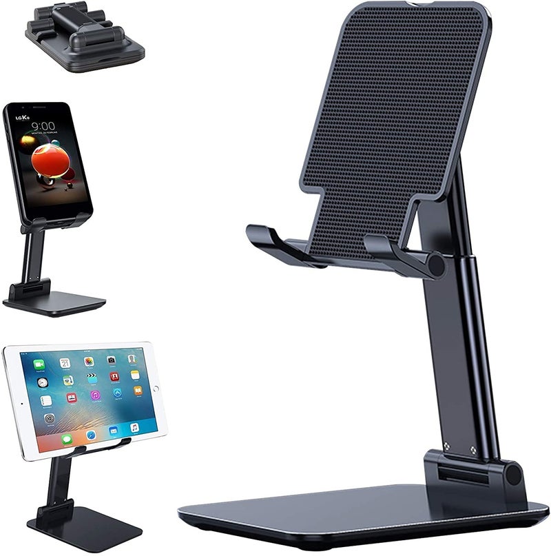 SKYCELL Tab Stand Holder Adjustable Mobile Stand for Table (Color May Vary Silver/Black) - Image 1