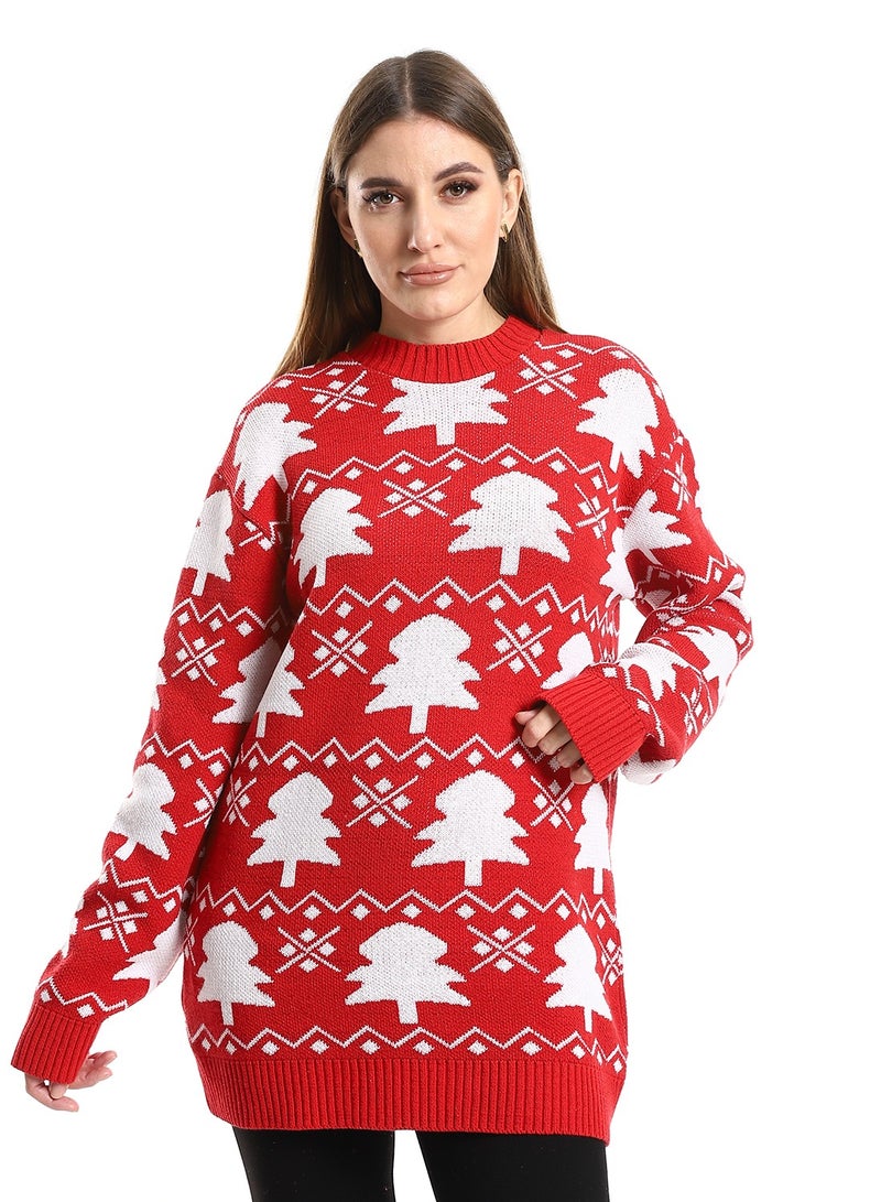 Caesar Women Wool Pullover With Round Neck - Image 1