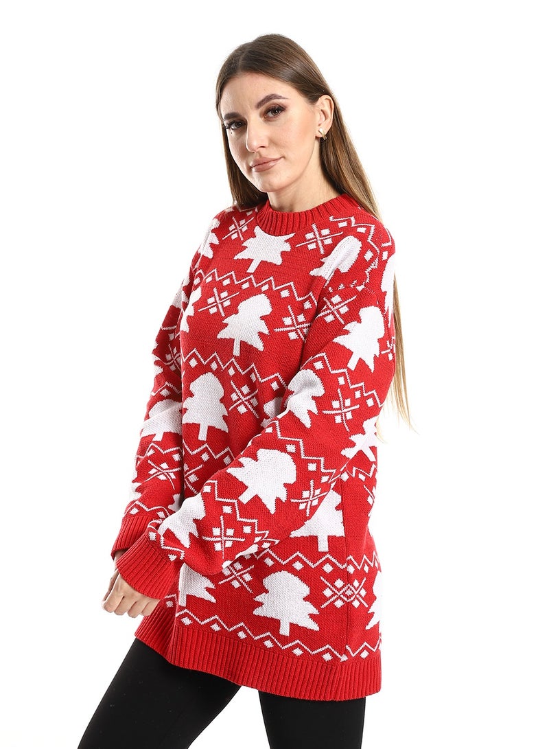 Caesar Women Wool Pullover With Round Neck - Image 2