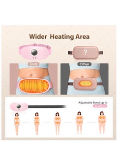 KASTWAVE Portable Cordless Heating Pad, Heating Pad for Cramps Pain Relief with 5 Heat Levels and 7 Massage Modes, Menstrual Heating Back or Belly Heating Pad, Ideal Gifts for Women, Girls  - Image 2