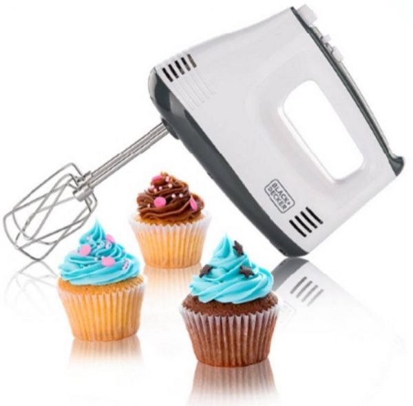 BLACK+DECKER Electric Hand Mixer 300W 300 W M350 White/Silver - Image 2
