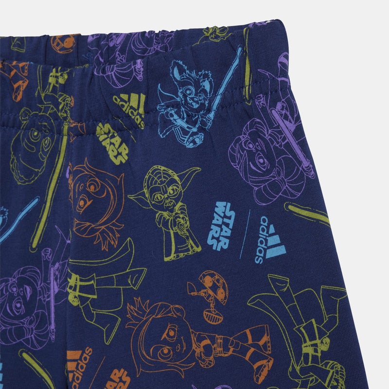 Adidas Kids' x Star Wars Young Jedi T-Shirt and Shorts Set - Image 4