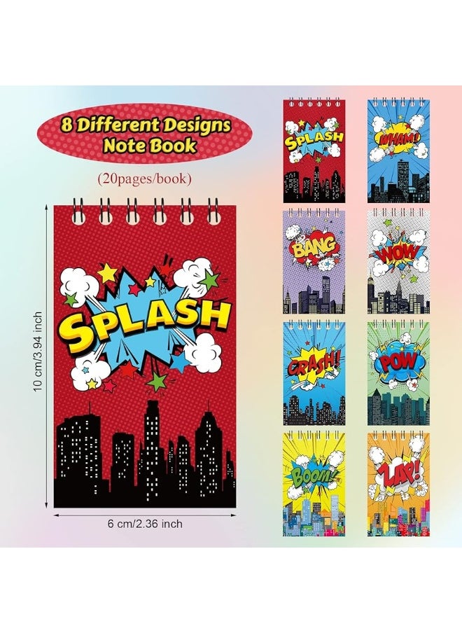 Containlol Containlol 24 Pack Mini Notebooks Party Supplies Favors Prize Pinata Fillers Carnival Goodie Bag Stuffers Journal Notepad Teacher Classroom Rewards Supplies for Theme Birthday Party  - Image 1