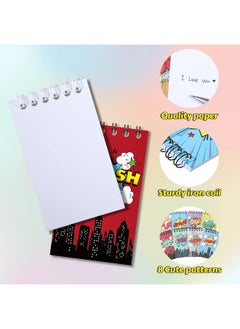Containlol Containlol 24 Pack Mini Notebooks Party Supplies Favors Prize Pinata Fillers Carnival Goodie Bag Stuffers Journal Notepad Teacher Classroom Rewards Supplies for Theme Birthday Party  - Image 2