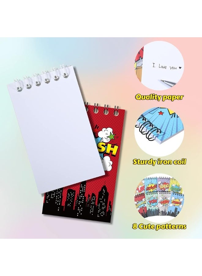 Containlol Containlol 24 Pack Mini Notebooks Party Supplies Favors Prize Pinata Fillers Carnival Goodie Bag Stuffers Journal Notepad Teacher Classroom Rewards Supplies for Theme Birthday Party  - Image 2