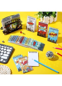 Containlol Containlol 24 Pack Mini Notebooks Party Supplies Favors Prize Pinata Fillers Carnival Goodie Bag Stuffers Journal Notepad Teacher Classroom Rewards Supplies for Theme Birthday Party  - Image 3