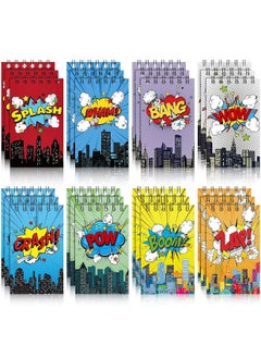 Containlol Containlol 24 Pack Mini Notebooks Party Supplies Favors Prize Pinata Fillers Carnival Goodie Bag Stuffers Journal Notepad Teacher Classroom Rewards Supplies for Theme Birthday Party  - Image 4