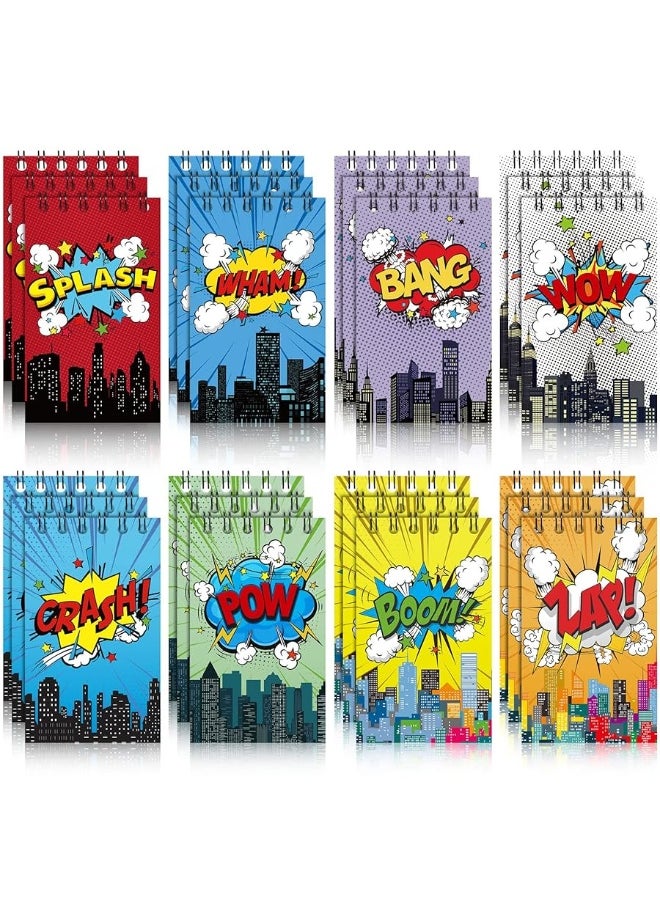 Containlol Containlol 24 Pack Mini Notebooks Party Supplies Favors Prize Pinata Fillers Carnival Goodie Bag Stuffers Journal Notepad Teacher Classroom Rewards Supplies for Theme Birthday Party  - Image 4