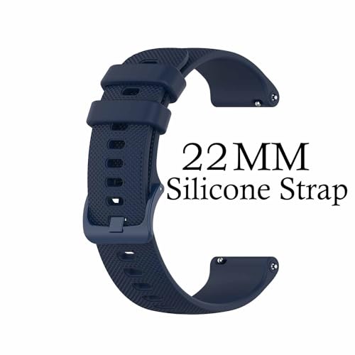 ADAMO 22Mm Watch Strap Compatible For Phoenix Ultra/Phoenix/Pulse 2/Xtend Pro/Xtend Call And All 22Mm Wristwatch And Smartwatches, Blue - Image 2