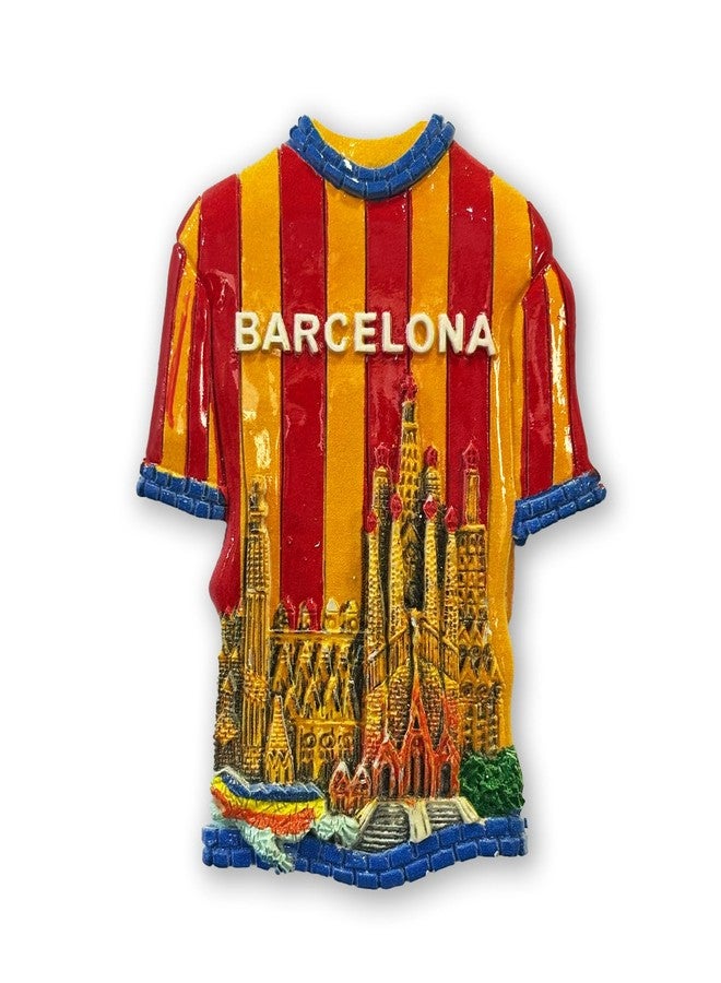 Chrome Barcelona 3D Fridge Magnet - Image 1