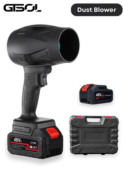 Cordless Mini Leaf & Dust Blower – 3000mAh Rechargeable Battery – High-Speed Turbo Air Blower for Keyboard, Car, Home, and Outdoor Cleaning – Compact & Powerful