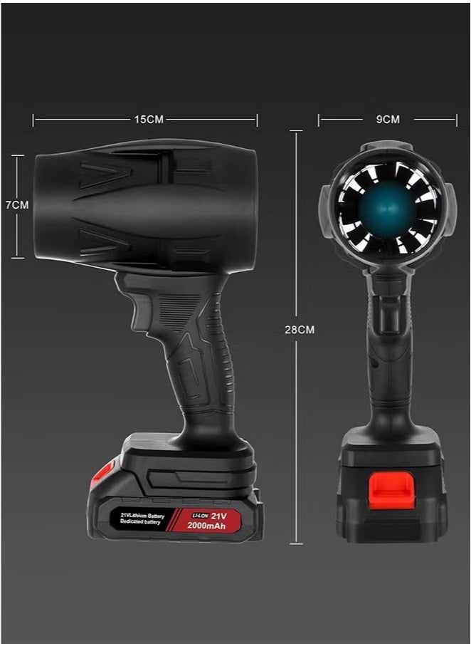 Cordless Mini Leaf & Dust Blower – 3000mAh Rechargeable Battery – High-Speed Turbo Air Blower for Keyboard, Car, Home, and Outdoor Cleaning – Compact & Powerful