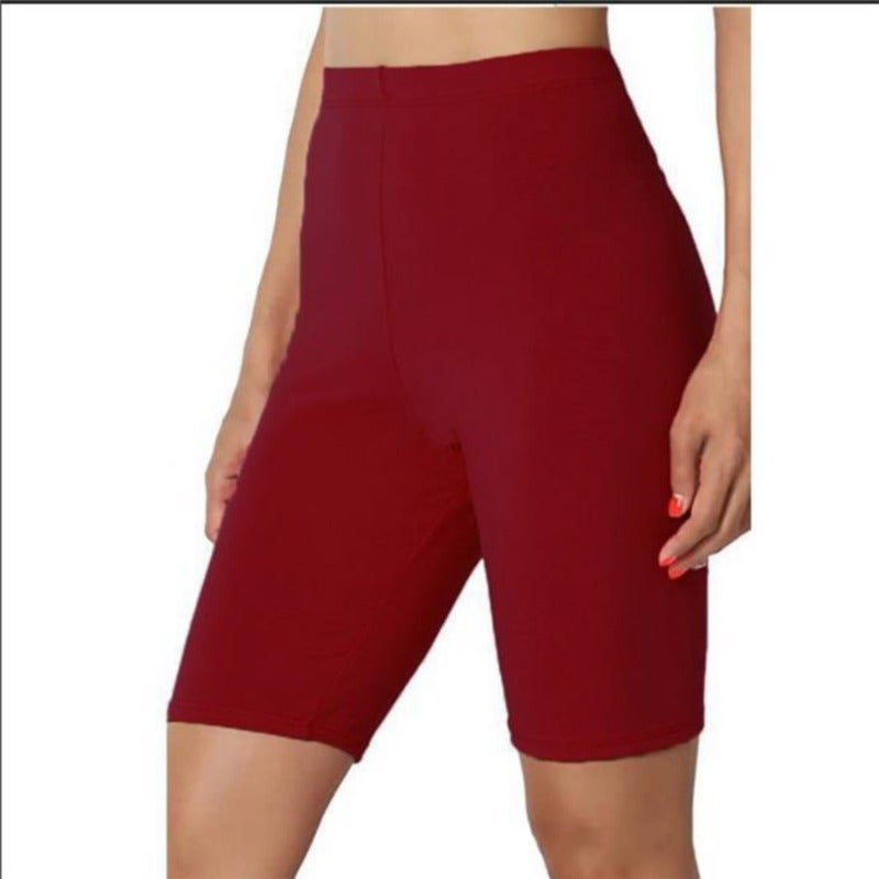 Thickened Five-Point Riding Leggings Tight-Fit Anti-Light Yoga Sanding Milk Silk Running Sports Pants Plus Size - Image 1