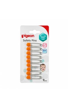 pigeon 6 Pcs Set Stainless Steel Large Safety Pin Baby Clothes Secure Safe Pin Clip 