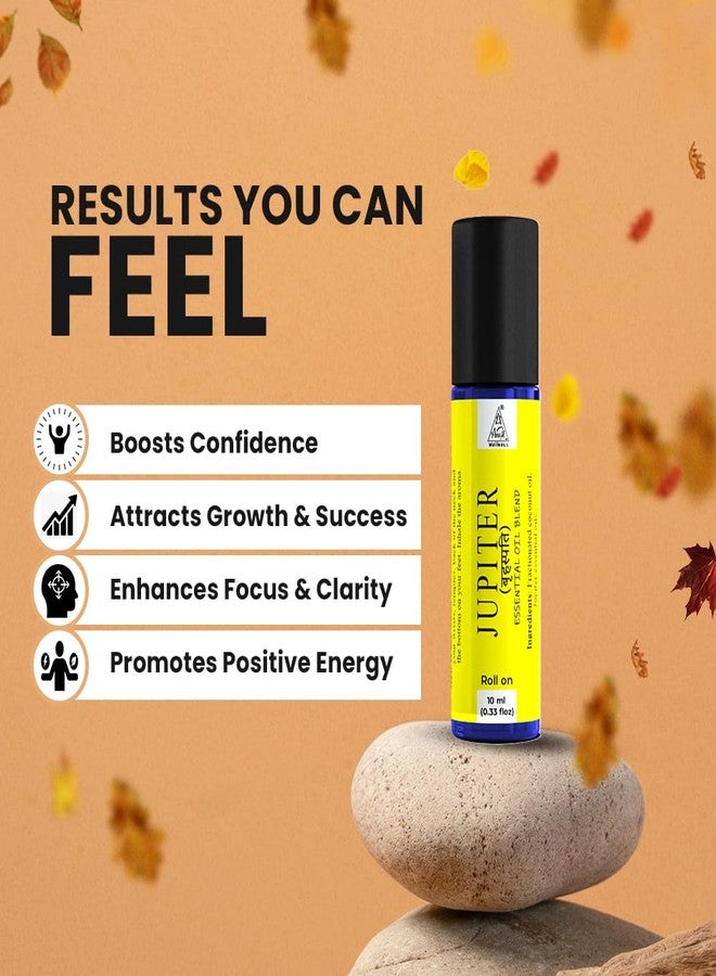 Anshil Jupiter Essential Oil Roll On | 10ml Aromatherapy Blend | Natural Stress Relief, Relaxation & Mood Uplift | Pocket-Friendly Roll-On for Daily Wellness & Refreshing Aroma (RAH) - Image 3