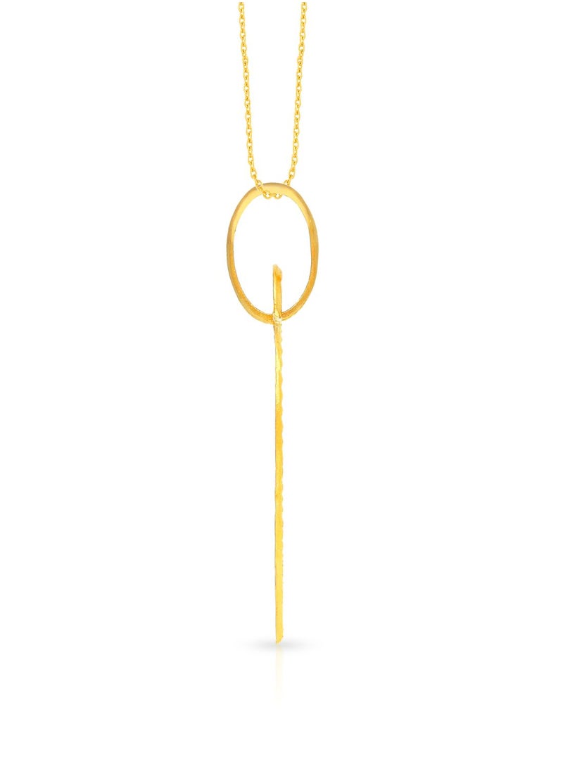 Malabar Gold and Diamonds 22k 916 Purity Gold Pendant for Women EMPN132FY  - Image 3