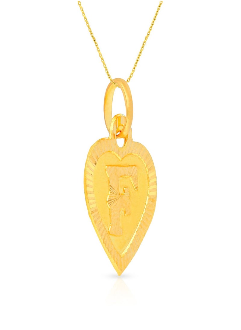 Malabar Gold and Diamonds 22k 916 Purity Gold Pendant for Women EMPN132FY  - Image 2
