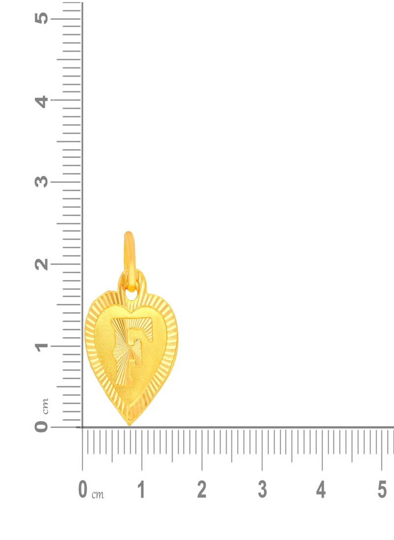 Malabar Gold and Diamonds 22k 916 Purity Gold Pendant for Women EMPN132FY  - Image 5