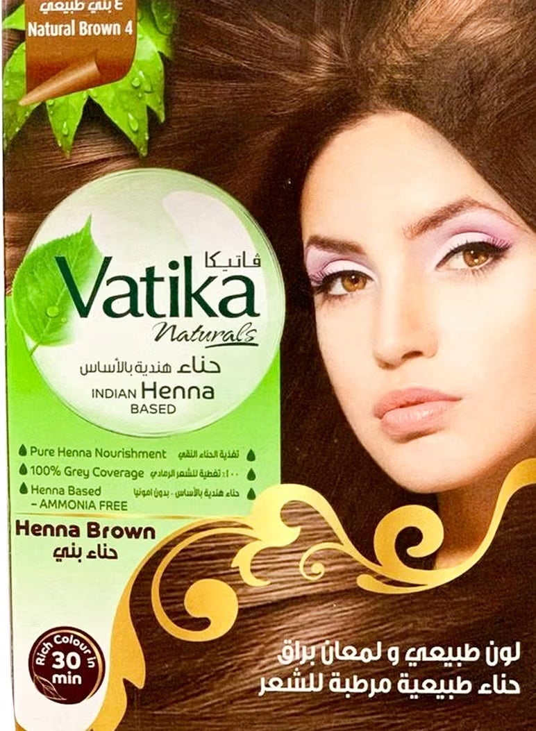 فاتيكا حنة بني طبيعية 6 أكياس