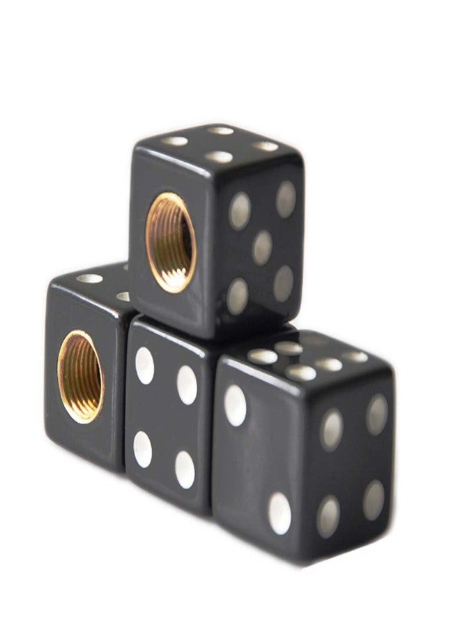 كاستوم أكسيسوريز ملحقات مخصصة 16114 غطاء صمام أسود على شكل نرد - Image 3