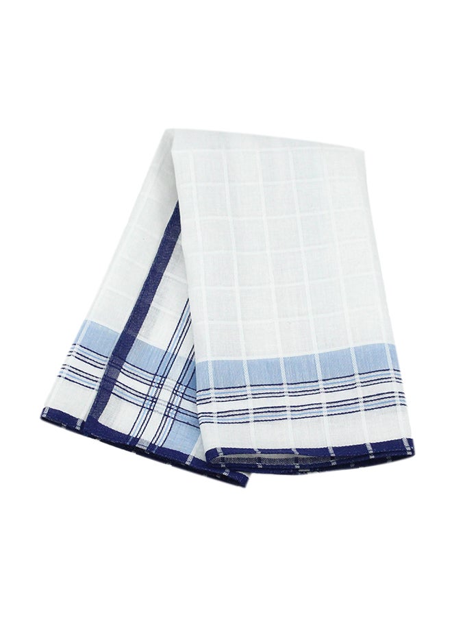 Cotton Square Handkerchief White - Image 2
