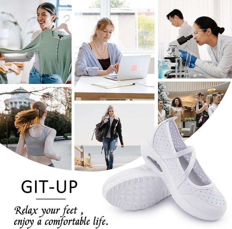 Git-up { "titleAr": "أحذية مريحة للممرضات العاملات، غير زلقة، قابلة للتعديل، تنفسية، مخصصة للمشي والرياضة" "detailsAr": "【الجزء العلوي المصنوع من الشبكة التنفسية】: يتكون الجزء العلوي من الحذاء من مادة شبكية محبوكة تتميز بالخفة والتنفسية. 【ت - Image 5