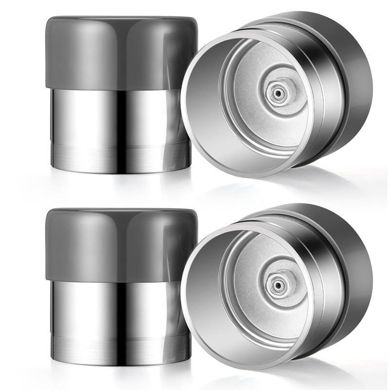 Datanly 4 Pcs 1.98 Inch Trailer Wheel Bearing Protector Chromed Bearing Protectors with Protective Bras Trailer Bearing Dust Cap for Trailer Boat - Image 1