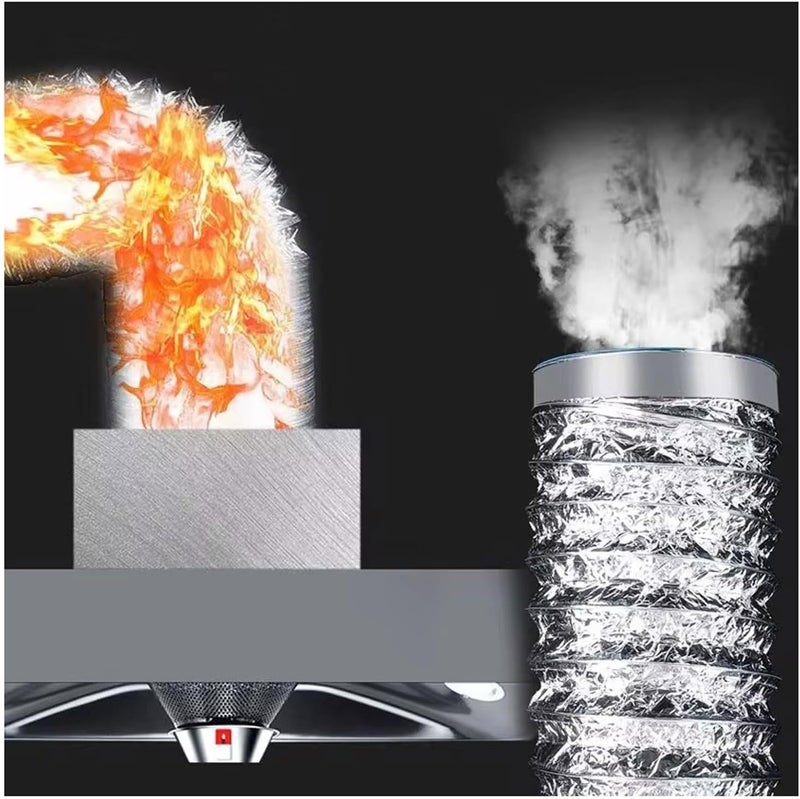 Flexible Aluminum Ventilation Duct for Bathroom Kitchen Extractor Fan 80-300mm Multiple Lengths(5m,80mm) - Image 5