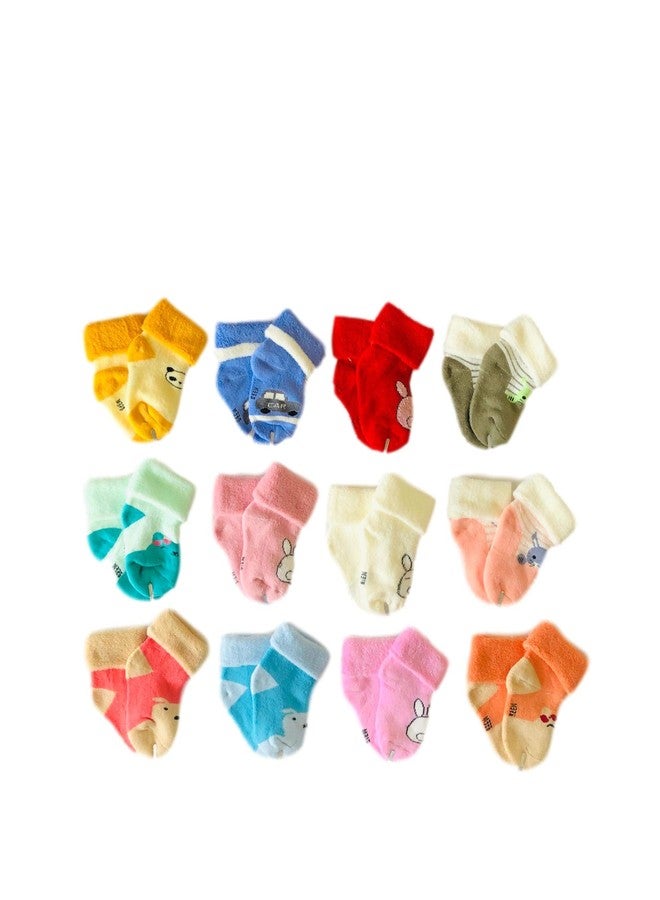 Freshfoot Baby's Organic Cotton Socks For New Born Baby For 0-12 Months (Mixed Colour, Ankle Length) - Image 2