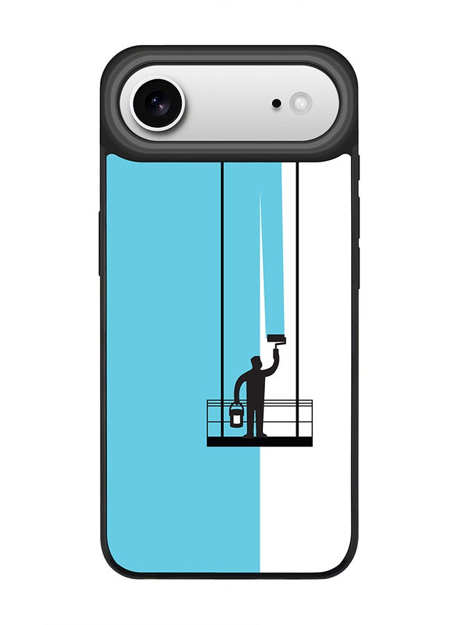 Stylizedd iPhone Air Case, [Compatible with MagSafe] Slim Magnetic cover Phone Case iPhone Air -Paint Hanger (Blue) - Image 1