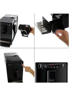 Melitta Solo E950-222, Compact Bean To Cup Coffee Machine With Pre-Brew Function, Automatic Cappuccino Maker, 1400 W, 1.2 Liters, Pure Black  - Image 3