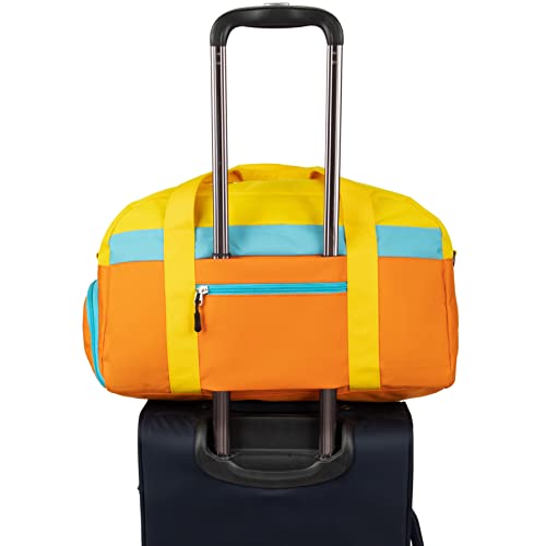 HawLander Kids Duffle Bag for Boys or Girls, Fit School Practice, or Overnight Travel (Orange) - Image 5
