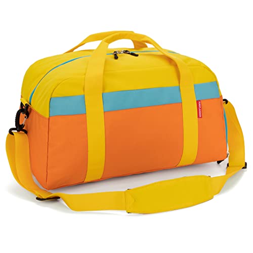 HawLander Kids Duffle Bag for Boys or Girls, Fit School Practice, or Overnight Travel (Orange) - Image 2