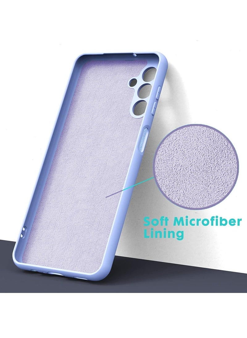 Raxoom Liquid Soft Silicone Protective Case for Samsung Galaxy A24 4G - Anti-Scratch, Shockproof, Light Blue - Image 3