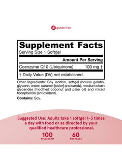 jarrow formulas Qabsorb Coq10 100 Mg 60 Softgels High Absorption Coq10 Antioxidant Support For Mitochondrial Energy Production & Cardiovascular Health Up To 60 Servings  - Image 5