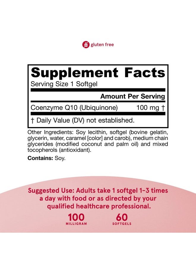 jarrow formulas - Qabsorb Coq10 100 Mg 60 Softgels High Absorption Coq10 Antioxidant Support For Mitochondrial Energy Production & Cardiovascular Health Up To 60 Servings - Image 1