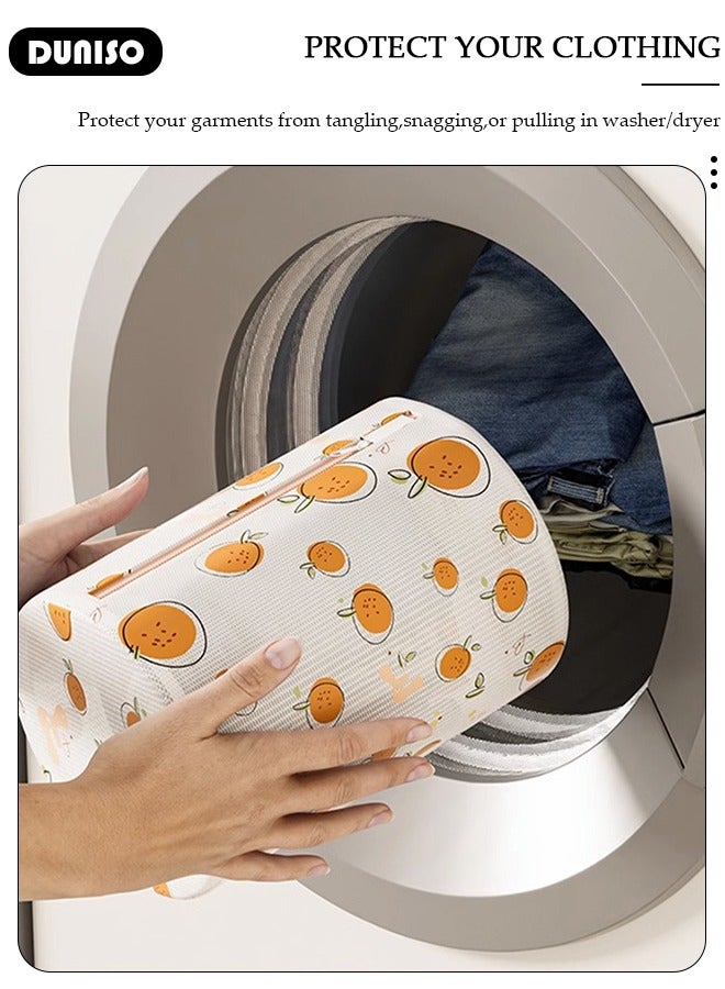 DUNISO 5PCS Mesh Laundry Bags, Thickened Washing Machine Bags for Delicates with Premium Zipper, Reusable Travel Storage Organizer Bag for Blouse, Bra, Hosiery, Stocking, Underwear  - Image 5