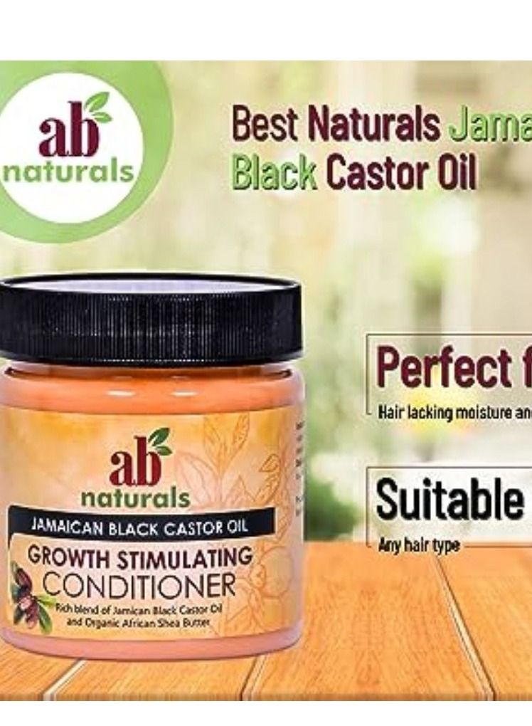 إيه بي ناتشورالز زيت الخروع الأسود الجامايكي مع بلسم محفز للنمو - Image 2