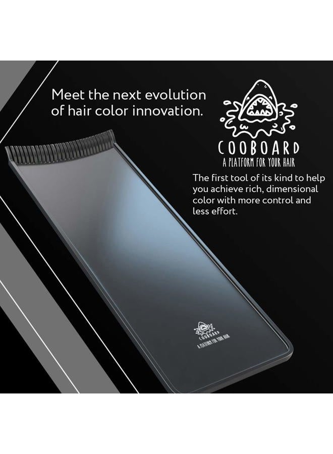 Cooboard Authentic Balayage Board with Teeth | Original Highlighting Paddle from The Maker of Hair Highlighting Kit | Easy to Clean, Sturdy, Lightweight (Black) - Image 3