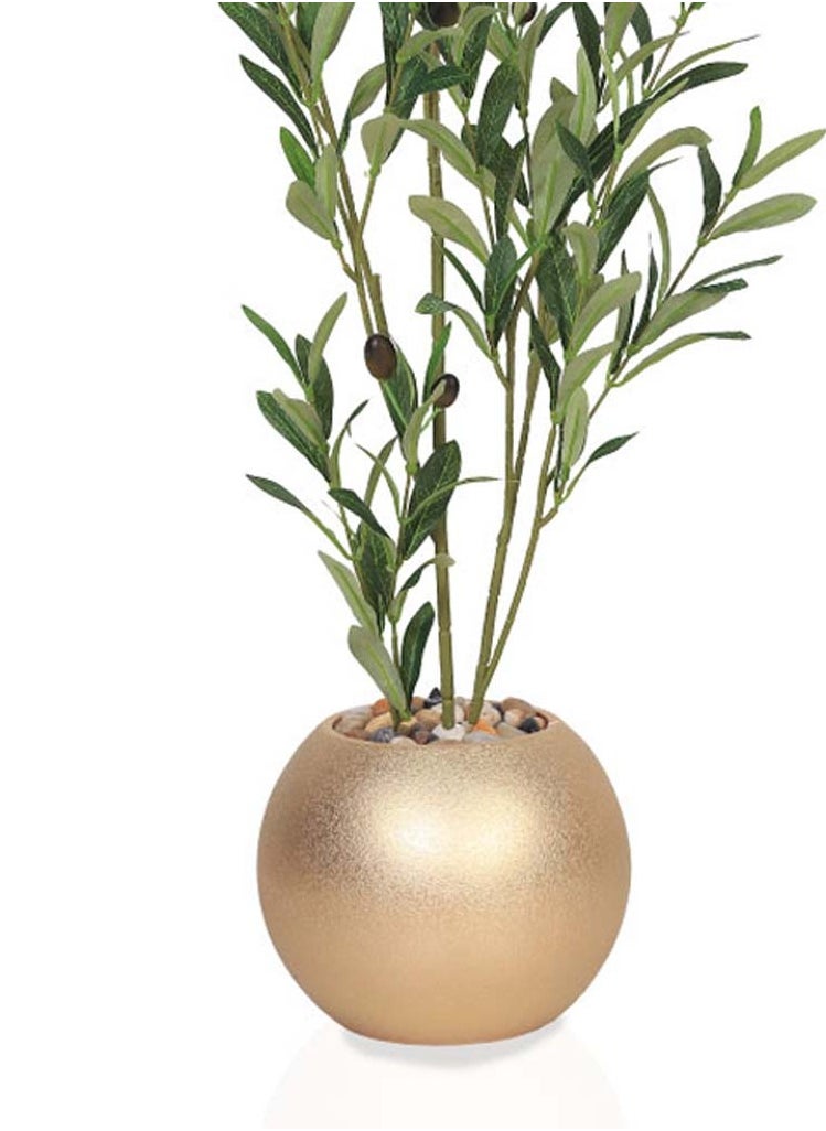 Generic Artificial olive tree with plastic stand  - Image 2