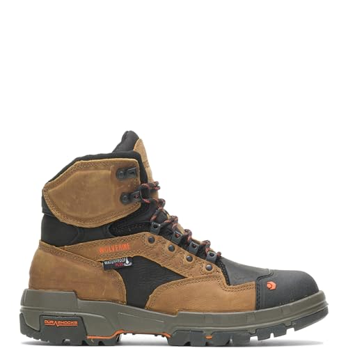 Wolverine Men's Legend 6 Inch Waterproof Comp Toe Work Shoe, Tan, 11 M US - Image 1