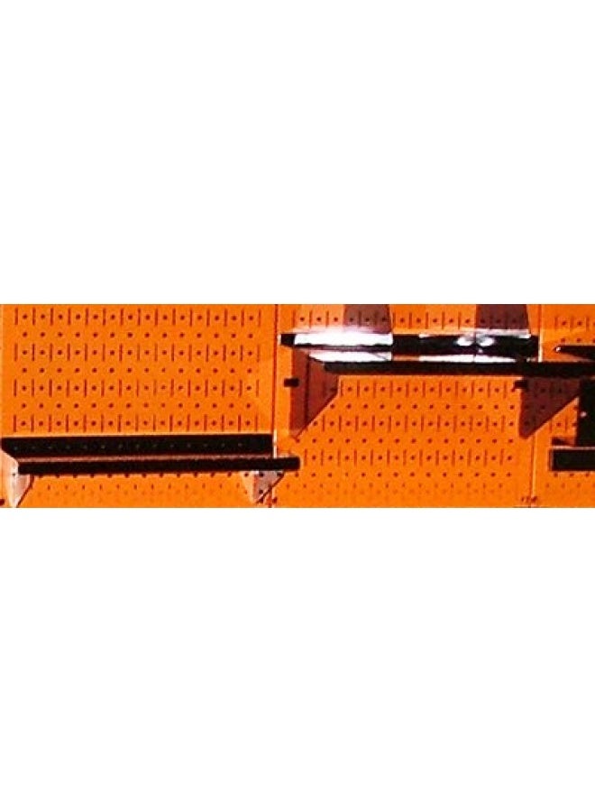 Wall Control 4 ft Metal Pegboard Standard Tool Storage Kit with Orange Toolboard and Black Accessories - Image 5