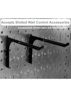Wall Control مجموعة أدوات تخزين قياسية بلوحة معدنية مقاس 4 أقدام مع لوحة أدوات برتقالية وملحقات سوداء  - Image 3
