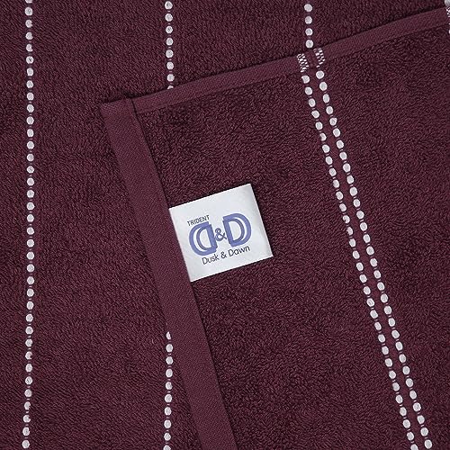 TRIDENT Cotton Bath Towel Sanitized Finish, Quick Dry, Travel Friendly Bath Towel,Size- 150x75 cm, Color - Winter Teal - Image 3